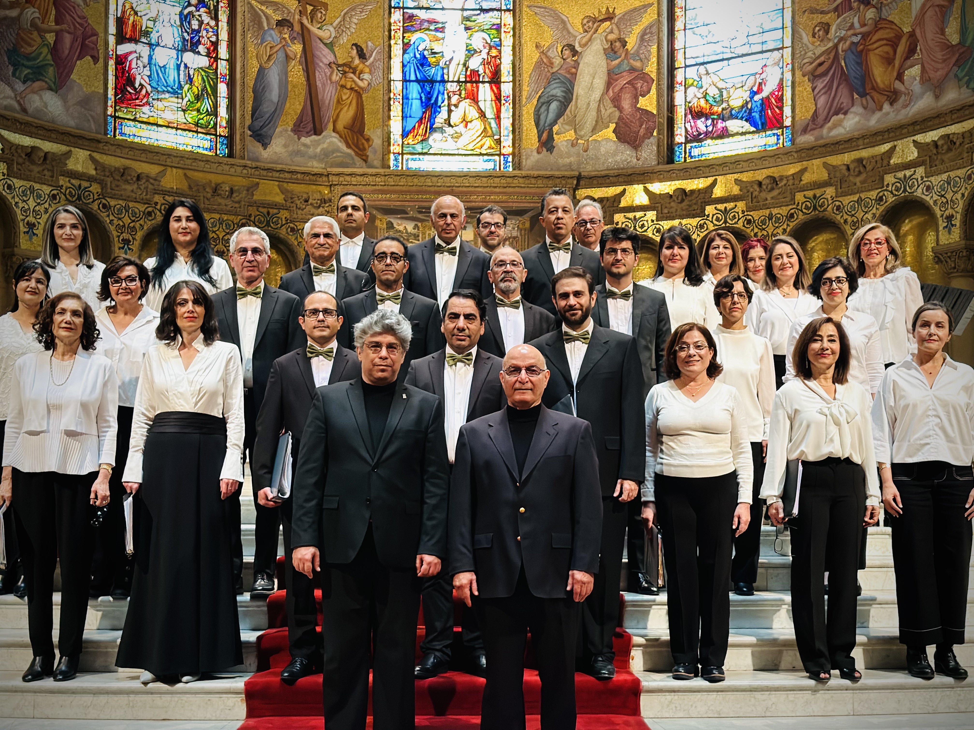 Choir performing on stage
